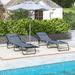 Outsunny 2 Folding Chaise Lounge Pool Chair Set, Patio Sun Tanning Chairs, Outdoor Lounge Chairs