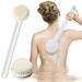 RKSTN Back Scrubber for Shower Body Brush Dry Brushing Shower Bath Brush Long Handle Gentle Back Skin Exfoliate Massage Long Handle Soft Hair Shower Brush Bath Brush Back Brush on Clearance