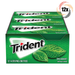 Full Box 12x Packs Trident Spearmint Flavor Sugar Free Gum | 14 Sticks Per Pack