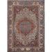 Pre-1900 Antique Isfahan Vegetable Dye Persian Rug Handmade Wool Carpet - 4'7" x 6'7"