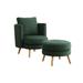 30.7" Wide Accent Chair with Ottoman Armchair,Upholstered Reading Chair