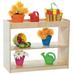 Wood Designs Birch Wood Open Shelf Storage Organizer, Multipurpose Shelves for Kids Books, Toy Storage - 29"