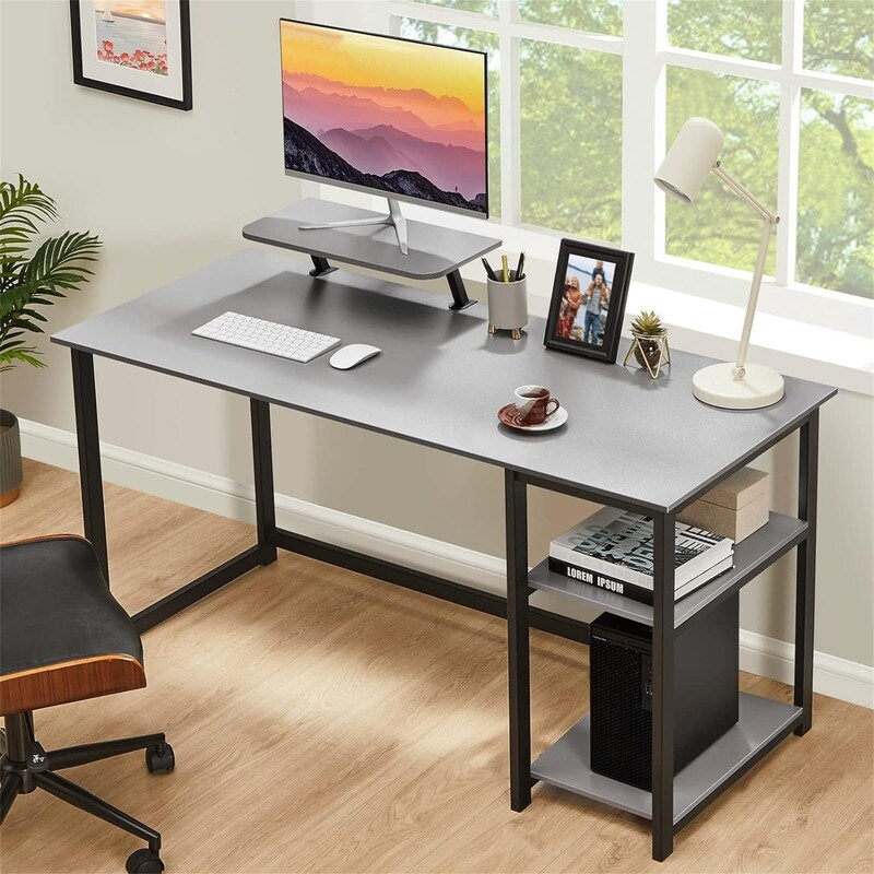 Computer Home Office Desk with Monitor Stand