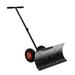 29" Bllack Snow Shovel Tool with 10" Wheels and Adjustable Angle Handle - 31.75''×29.25''×42.25''