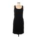 Style&Co Casual Dress - Sheath Scoop Neck Sleeveless: Black Solid Dresses - Women's Size 8