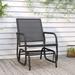 Garden Glider Chair Black 24 x29.9 x34.3 Textilene&Steel