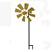 Wind Spinner Willow Leaves- from Solar Powered with Kinetic - Dual Direction for Patio Lawn & Garden gticphyj396