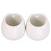 2 Pcs Indoor Plants Small Planter Pots Hanging Planters Hanging Planter Hanging Ceramic Flowerpot Round White