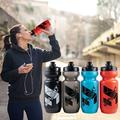 Kaesi 610ml Cycling Water Bottle Squeeze Effortless BPA-free Smell-less Gym Camping Hiking Travel Water Bottle for Outdoor Blue