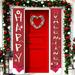 iOPQO Valentines Day Decorations Valentines Day Gifts The Porch Of The Couplet Decorative Curtains And Banners Hang On A Family Vacation Party On Valentine s Day Valentines Day Decor