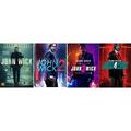 John Wick Complete Keanu Reeves Movies Series Chapter 1-4 D v D