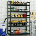 MOLYHOM Heavy Duty Garage Shelving 5-Tier Industrial Garage Storage Shelves Racks Adjustable Metal Storage Shelving Units 72.1 H*47.3 W*17.7 D