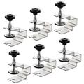 Uxcell Drawer Front Installation Clamps Stainless Steel Bow-shaped Clamps 6Pack