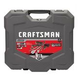 Craftsman OVERDRIVE 1/4 and 3/8 in. drive Metric/SAE 6 Point Mechanic s Tool Set 80 pc