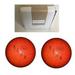 BuyBocceBalls New Listing - (5 inch- 3lbs. 8 oz.) Pack of 2 EPCO Duckpin Bowling Balls- Neon Speckled - Orange