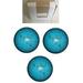 BuyBocceBalls New Listing - (4 7/8 inch- 3lbs. 8 oz.) Pack of 3 EPCO Duckpin Bowling Balls - Neon Speckled - Blue