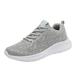 eczipvz Tennis Shoes Womens Womens High Top Sneakers Fashion PU Leather Sneaker Ankle Booties Gray