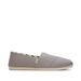 TOMS Women's Grey Alpargata Morning Dove Heritage Canvas Wide Width Espadrille Shoes, Size 12