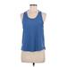 Nike Active Tank Top: Blue Color Block Activewear - Women's Size Medium