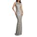 Leighton Sequin Mermaid Gown - Gray - Dress the Population Dresses
