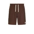 Rhythm Classic Linen Jam Short in Chocolate. Size 30, 36.