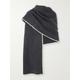 TOTEME - Embroidered Wool-blend Scarf - Gray