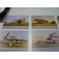 4 Postcards : Museum Models [military Aircraft] No. 2; 3; 13 And 14