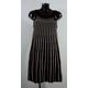 French Connection Striped Day Dress Black/parchment Size: 10