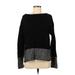 Athleta Wool Pullover Sweater: Black Color Block Sweaters & Sweatshirts - Women's Size Medium