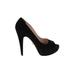 Prada Heels: Pumps Stiletto Cocktail Party Black Solid Shoes - Women's Size 38 - Peep Toe