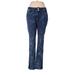 Soft Surroundings Casual Pants - Mid/Reg Rise: Blue Bottoms - Women's Size 6