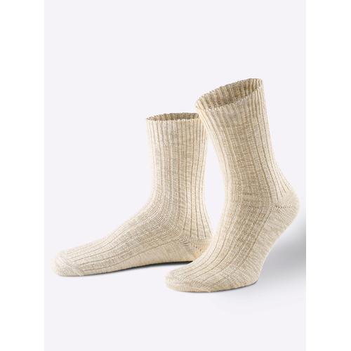 Socken WÄSCHEPUR Gr. 1/35, beige (sand, meliert) Damen Socken