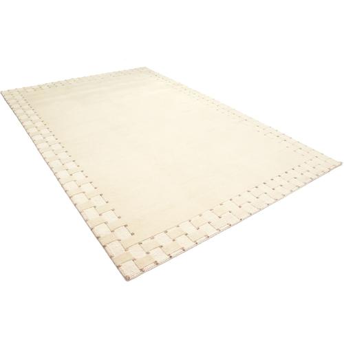"Wollteppich MORGENLAND ""Nepal Teppich Welina"" Teppiche Gr. B/L: 90 cm x 150 cm, 18 mm, 1,35 m², 1 St., beige (creme) Nepalteppich Nepal-Teppiche"