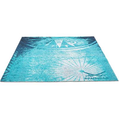 Teppich SANSIBAR "Keitum 011", blau, B:190cm H:3mm L:280cm, Polyester, Teppiche, Flachgewebe, modernes Design, Motiv Kompass Image