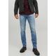 Slim-fit-Jeans JACK & JONES "TIM DAVIS" Gr. 34, Länge 34, blau (bluedenim) Herren Jeans Slim Fit