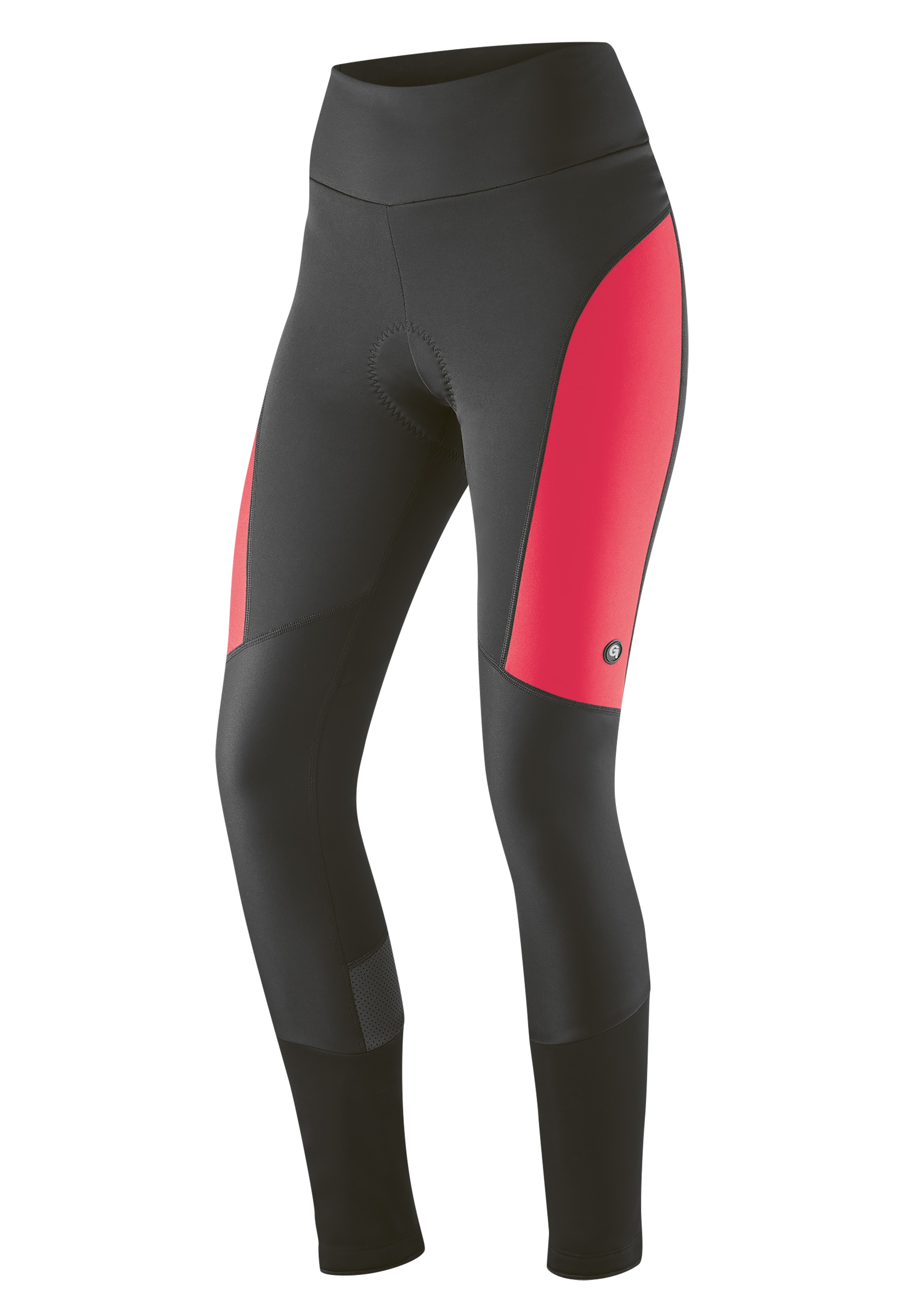 Fahrradhose GONSO "Tartu 2", Damen, Gr. 22, Kurzgrößen, pink (neonpink), 100% Polyester, Hosen, lange Damen Softshell Radhose, Radlerhose mit Sitzpolster Image