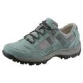 Schnürschuh WALDLÄUFER "HOLLY", Damen, Gr. 7,5 (41), grün (mintgrün, silberfarben), Nubukleder, Veloursleder, Textil, sportlich, Schuhe Schnürschuh Trekkingschuh, Luftpolstersohle, in Weite H, Freizeitschuh, Halbschuh, Schnürschuh