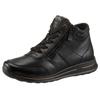 Schnürboots ARA "OSAKA", Damen, Gr. 3,5 (36), schwarz (schwarz 2), Glattleder, sportlich, Schuhe, mit beidseitigen Reißverschlüssen, G-Weite