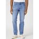 5-Pocket-Jeans WRANGLER "River FREE TO STRETCH" Gr. 31, Länge 34, blau (cool twist) Herren Jeans 5-Pocket-Jeans