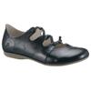 Riemchenballerina JOSEF SEIBEL "Fiona 04", Damen, Gr. 45, blau (dunkelblau), Leder, klassisch, Schuhe, Slipper, Sandale, Komfortschuh mit raffiniertem Gummizug