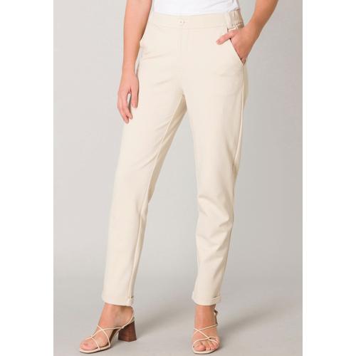 Jerseyhose BASE LEVEL Gr. 38, N-Gr, beige (light beige) Damen Hosen