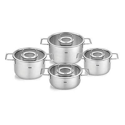 Topf-Set FISSLER "Fissler Pure Collection", silber (silberfarben), Töpfe, Made in Germany Image
