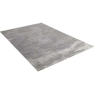 Teppich THEKO "Kapstadt Cloud" Gr. 3, silber (silberfarben), B:120cm H:5mm L:180cm, Polyacryl, Teppiche, Flachgewebe, ideal im Wohnzimmer & Schlafzimmer Image