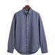 Langarmhemd GANT "Slim Fit Oxford Hemd strukturiert langlebig dicker" Gr. S, N-Gr, blau (persian blue) Herren Hemden Langarm