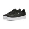 Sneaker PUMA "CARINA STREET", Gr. 36, rosa (puma schwarz, puma schwarz, rose gold, puma weiß), Leder, Synthetik, unifarben, sportlich, Schuhe