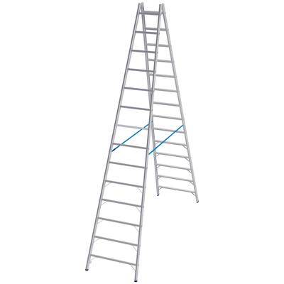 KRAUSE Stehleiter "STABILO" Leitern Gr. B/H: 82 cm x 403 cm, silberfarben Leitern