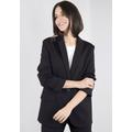 Longblazer PLEASE JEANS Gr. L (40), schwarz (nero) Damen Blazer