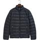 Daunenjacke GANT "Light Down Jacket Daunen leicht pflegeleicht" Gr. S, blau (evening blue) Herren Jacken Winterjacken