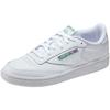 Sneaker REEBOK CLASSIC "CLUB C 85", Gr. 36, grün (weiß, grün), Leder, sportlich, Schuhe