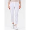 3/4-Hose STEHMANN "Igor", Damen, Gr. 40, N-Gr, weiß, Web, Obermaterial: 72% Viskose, 25% Polyamid, 3% Elasthan, casual, figurbetont 3/4-Länge, Hosen, in Größen 32 bis 52, aus Viskose mit Stretch